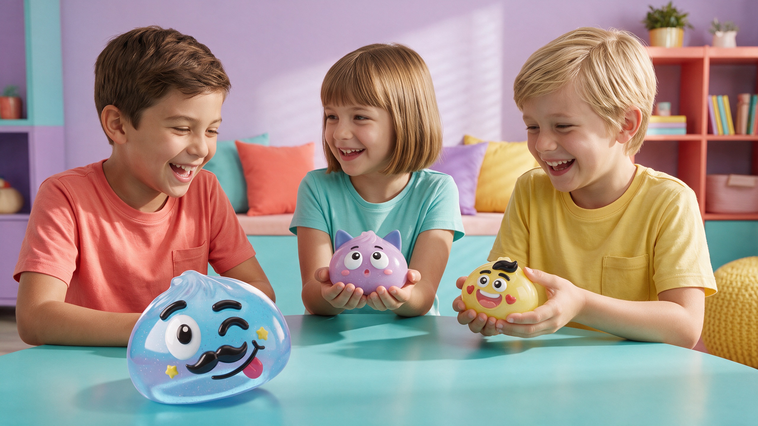 Children enjoying Mr Dumpling character play
